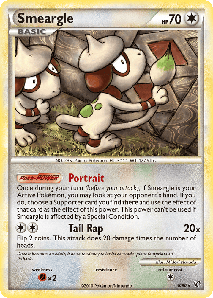 Smeargle (8/90) [HeartGold & SoulSilver: Undaunted] (Online Only)