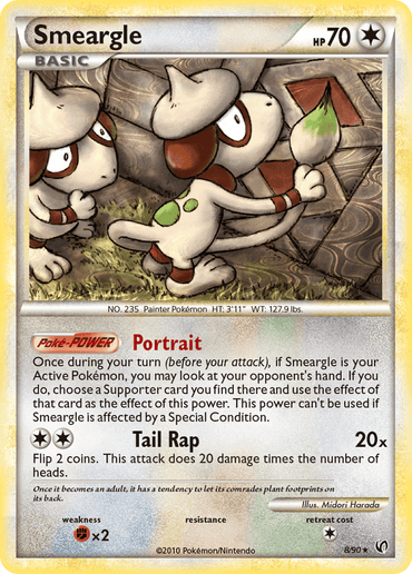 Smeargle (8/90) [HeartGold & SoulSilver: Undaunted] (Online Only)