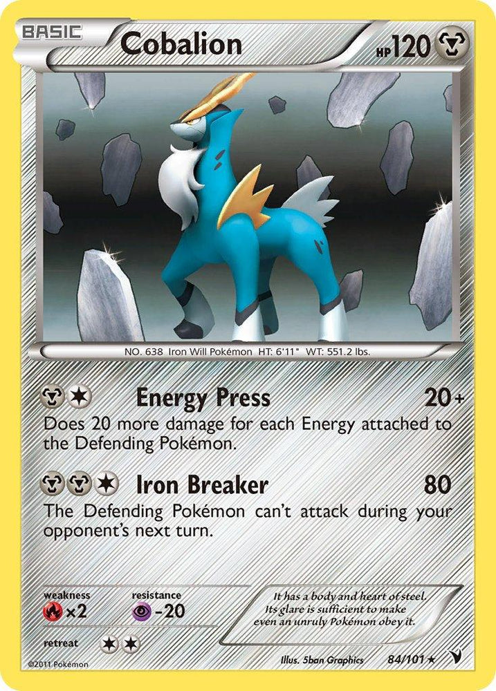 Cobalion (84/101) (Battle Arena Deck Exclusive) (Theme Deck Exclusive) [Black & White: Noble Victories] (Online Only)