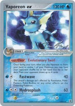 Vaporeon ex (110/113) (Legendary Ascent - Tom Roos) [World Championships 2007] (Online Only)