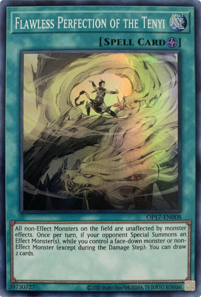 Flawless Perfection of the Tenyi [OP17-EN008] Super Rare (ONLINE ORDER ONLY)