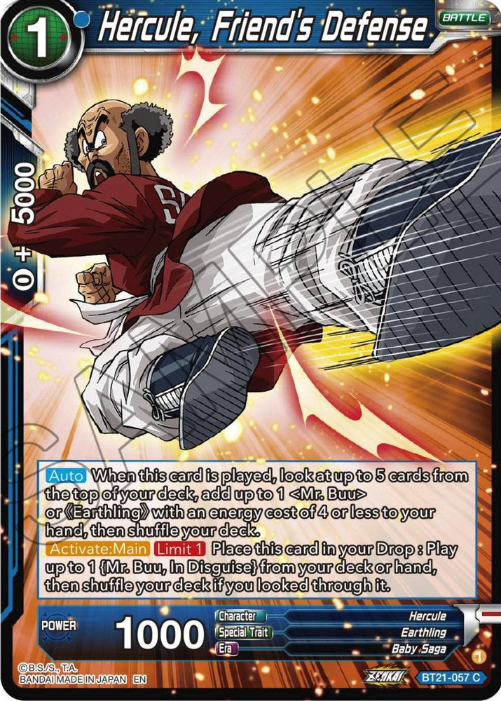 Hercule, Friend's Defense (BT21-057) [Wild Resurgence] (ONLINE ORDER ONLY)