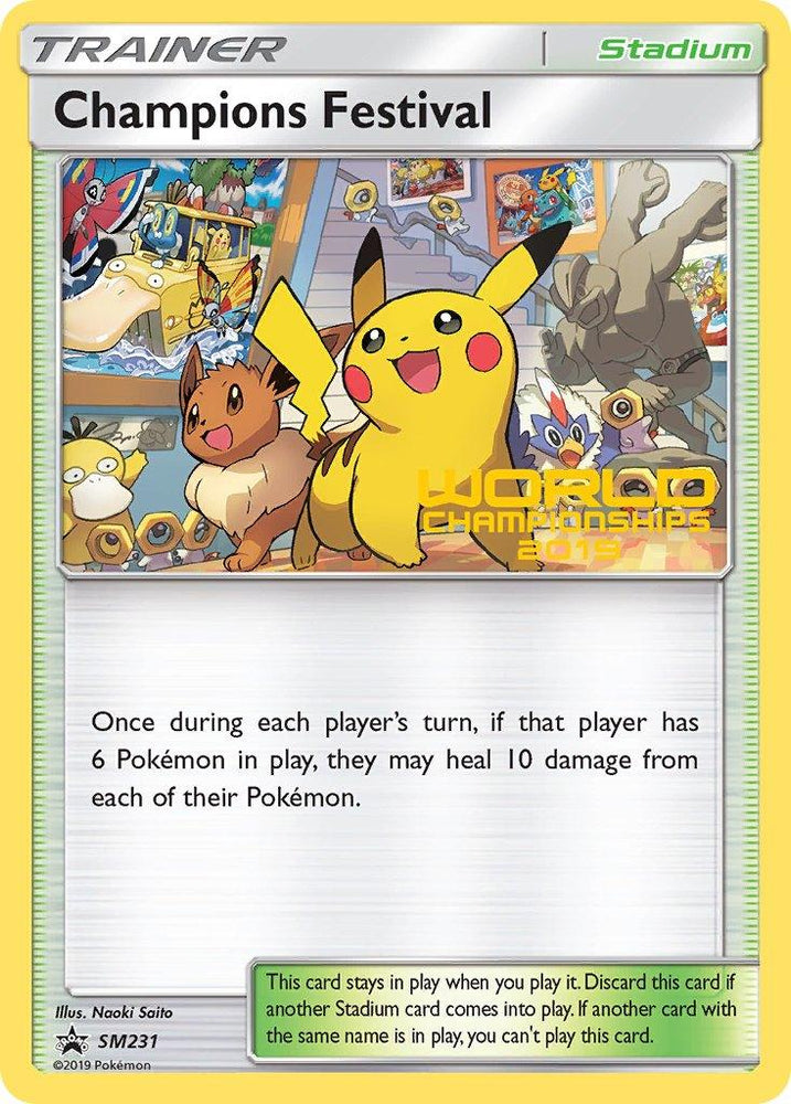 Champions Festival (SM231) (Finalist 2019) [Sun & Moon: Black Star Promos] (Online Only)