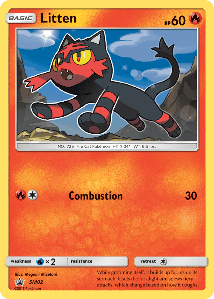 Litten (SM02) [Sun & Moon: Black Star Promos] (Online Only)