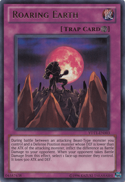 Roaring Earth (5D's Duel Transer) [YDT1-EN003] Ultra Rare (ONLINE ORDER ONLY)