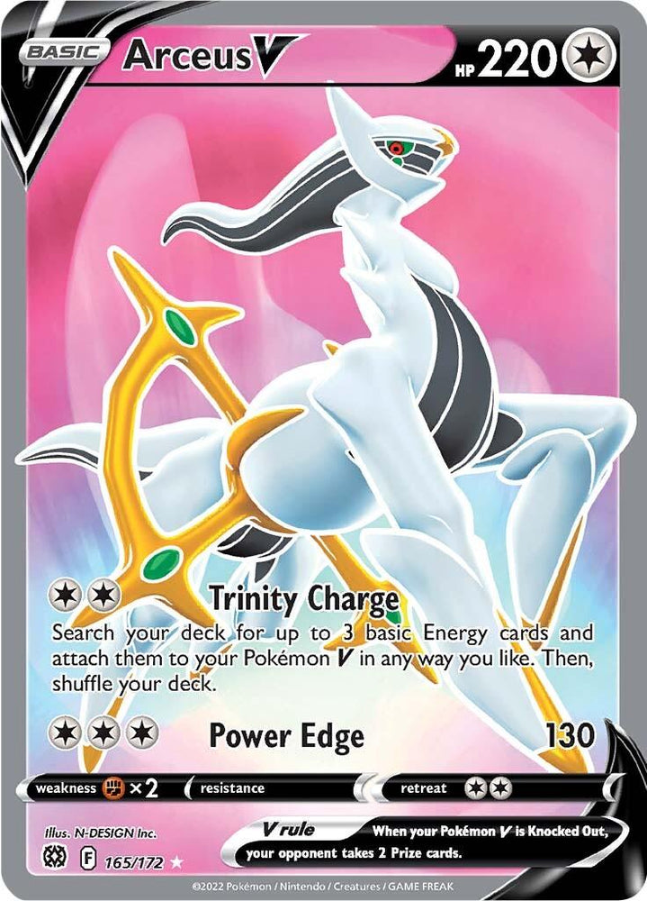 Arceus V (165/172) [Sword & Shield: Brilliant Stars] (Online Only)