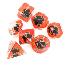 "Clubs" Shape of My Heart 7-Dice Set (Online Only)