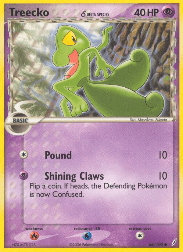 Treecko (68/100) (Delta Species) [EX: Crystal Guardians] (Online Only)