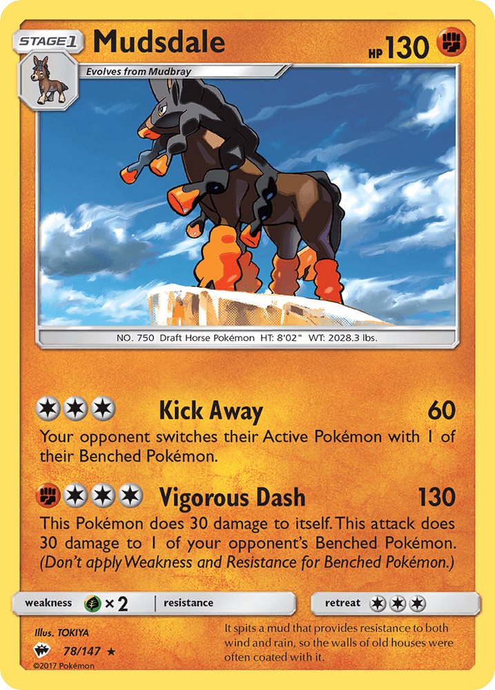 Mudsdale (78/147) [Sun & Moon: Burning Shadows] (Online Only)