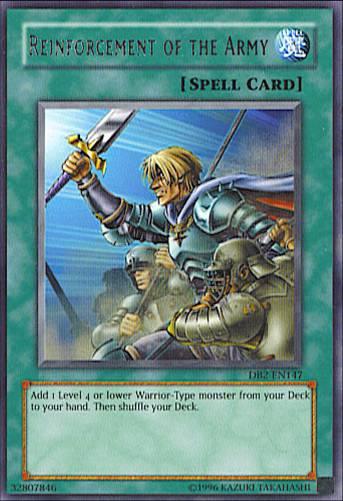 Reinforcement of the Army [DB2-EN147] Rare (ONLINE ORDER ONLY)