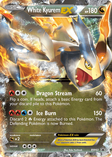 White Kyurem EX (BW63) [Black & White: Black Star Promos] (Online Only)