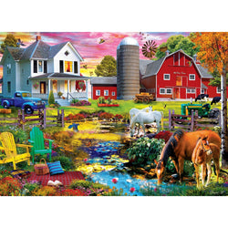 Farm & Country - Picnic on the Farm 1000 Piece Jigsaw Puzzle (ONLINE ORDER ONLY)