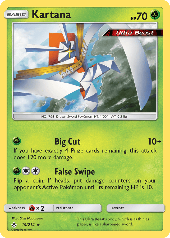 Kartana (19/214) [Sun & Moon: Unbroken Bonds] (Online Only)