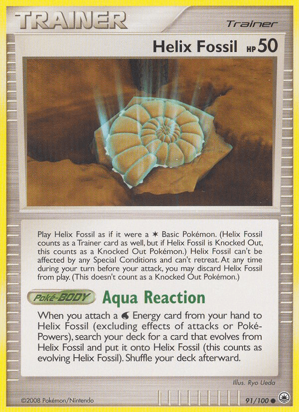 Helix Fossil (91/100) [Diamond & Pearl: Majestic Dawn] (Online Only)