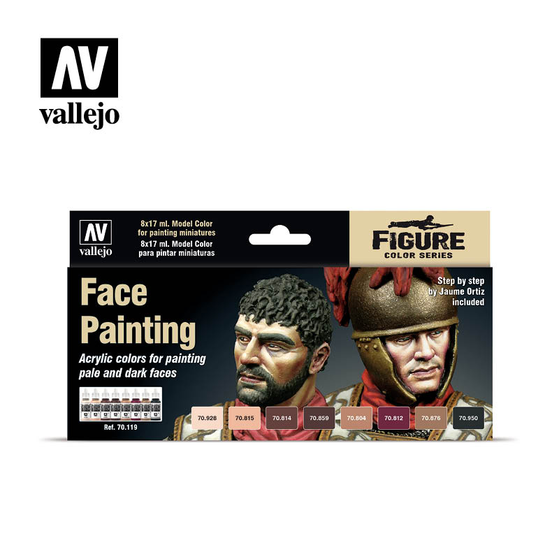 Model Color Set: Faces Set Jaume Ortiz (8) (ONLINE ORDER ONLY)