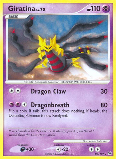 Giratina (28/127) (Theme Deck Exclusive) [Platinum: Base Set] (Online Only)
