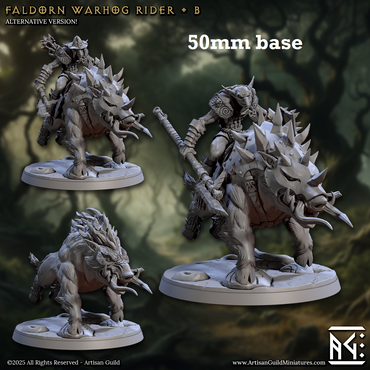 Faldorn Warhog Rider: Sculpt B (Hobgoblin Boar Calvary) (Online Only)