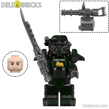 Fallout T-45 Power Armor Lego Minifigures Custom video Game Toys Set 5-1 (ONLINE ORDER ONLY)