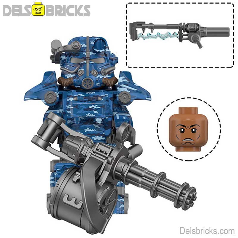 Fallout T-45 Power Armor Lego Minifigures Custom video Game Toys Set 5-5 (ONLINE ORDER ONLY)