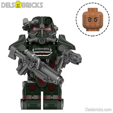 Fallout T-45 Power Armor Lego Minifigures Custom video Game Toys Set 5-6 (ONLINE ORDER ONLY)