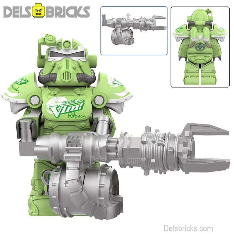 Fallout t-51 Power Armor Lego Minifigures Custom video Game Toys Set 4-3 (ONLINE ORDER ONLY)