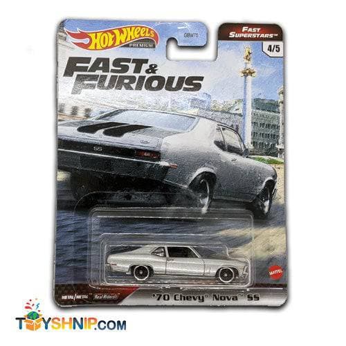 Fast & Furious Hot Wheels Premium Vehicle 2021 - 4/5 '70 Chevy Nova SS (ONLINE ORDER ONLY)
