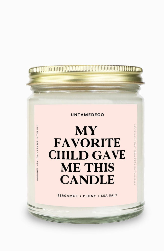My Favorite Child Gave Me This Candle Gold Top Candle (ONLINE ORDER ONLY)