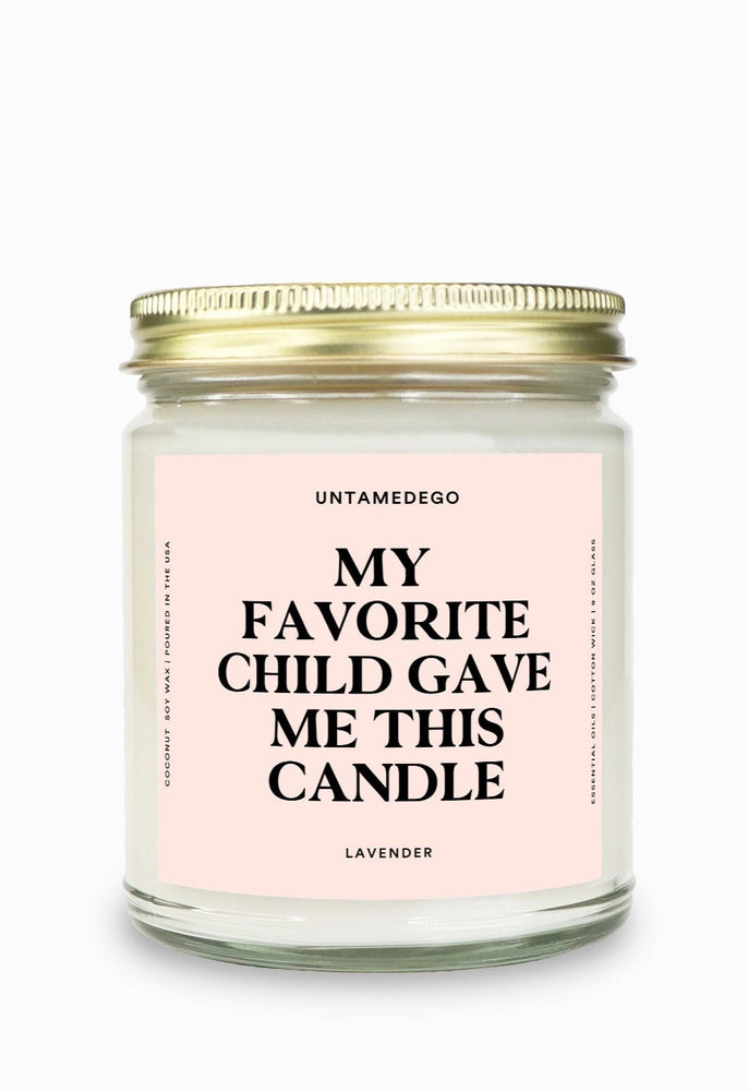 My Favorite Child Gave Me This Candle Gold Top Candle (ONLINE ORDER ONLY)