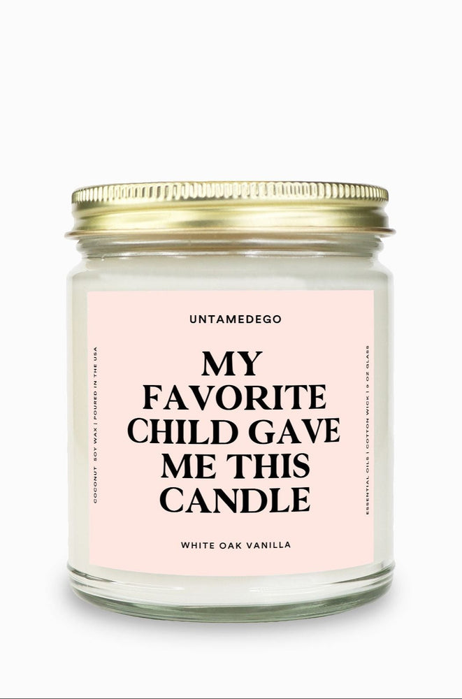 My Favorite Child Gave Me This Candle Gold Top Candle (ONLINE ORDER ONLY)