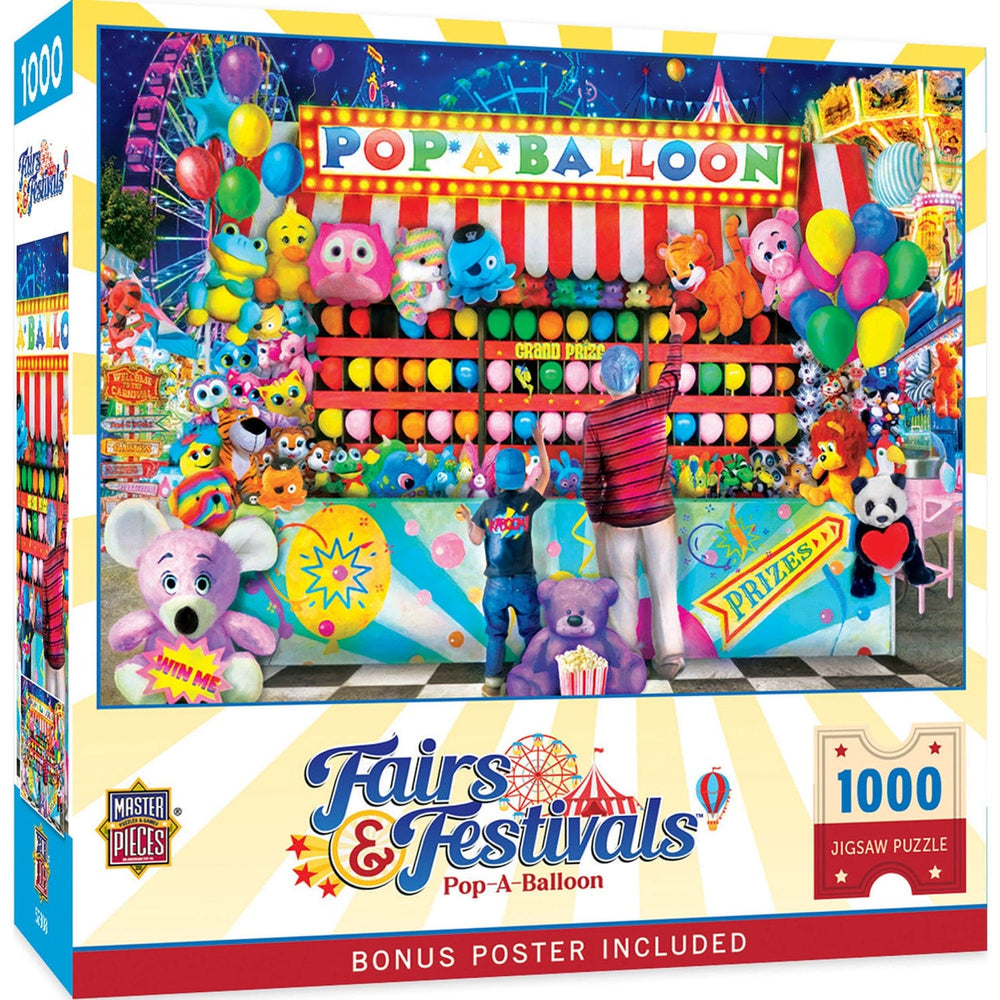 Fairs & Festivals - Pop-A-Balloon 1000 Piece Jigsaw Puzzle (ONLINE ORDER ONLY)