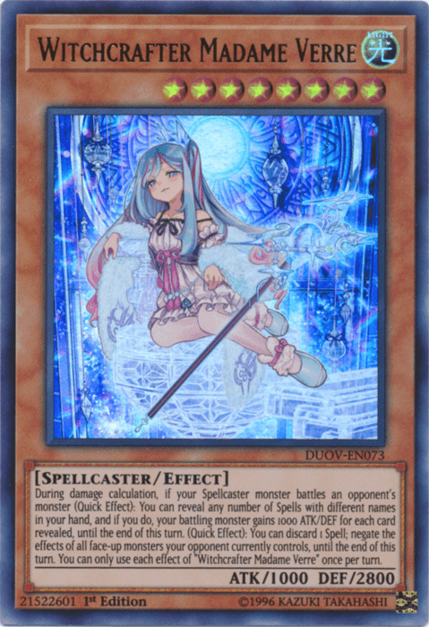 Witchcrafter Madame Verre [DUOV-EN073] Ultra Rare (ONLINE ORDER ONLY)