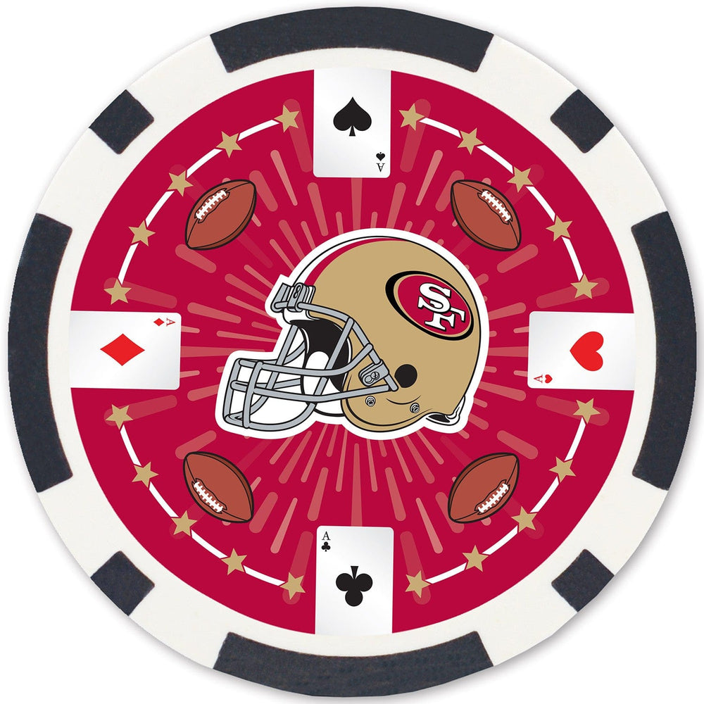 San Francisco 49ers 100 Piece Poker Chips (ONLINE ORDER ONLY)