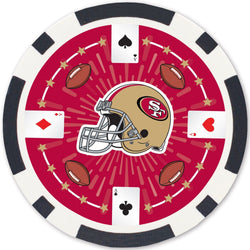 San Francisco 49ers 100 Piece Poker Chips (ONLINE ORDER ONLY)