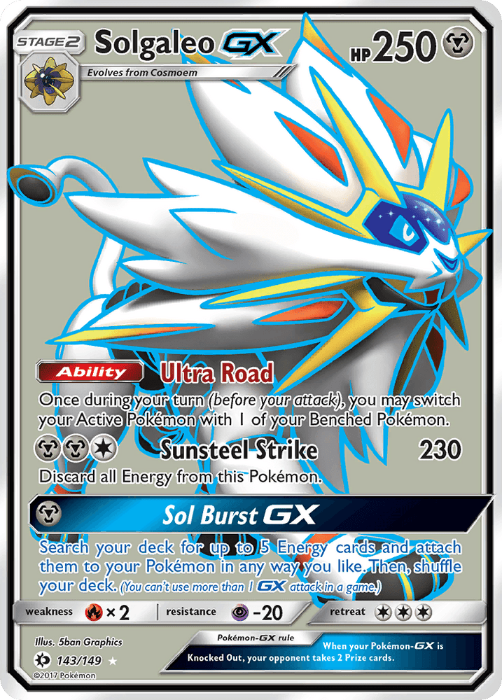 Solgaleo GX (143/149) [Sun & Moon: Base Set] (Online Only)