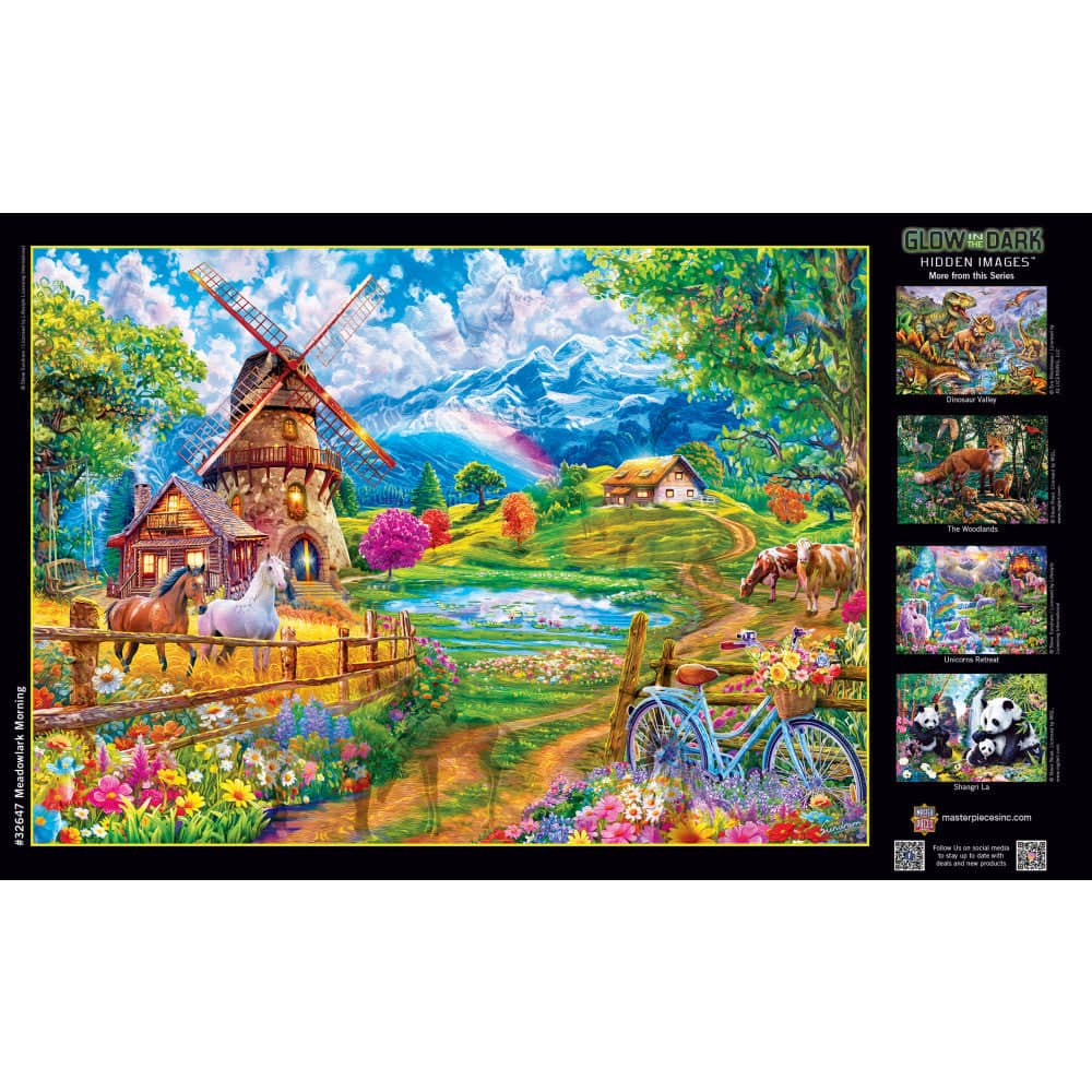 Hidden Images - Meadowlark Morning 500 Piece Jigsaw Puzzle
