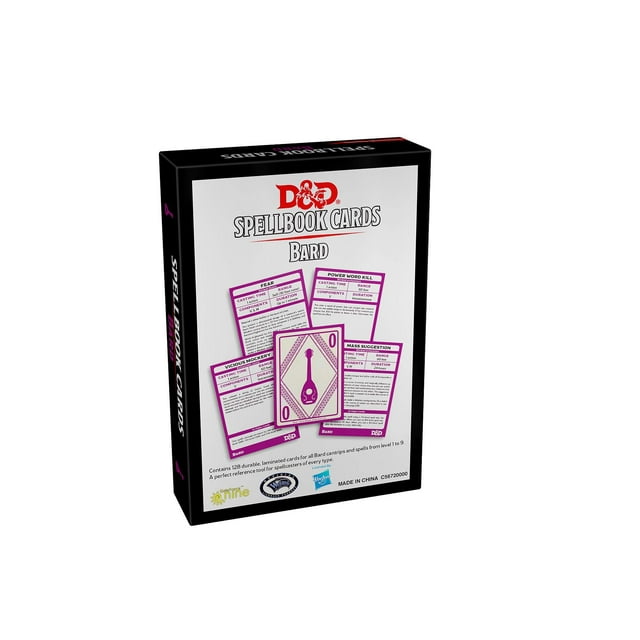 D&D Spellbook Cards: Bard (ONLINE ORDER ONLY)