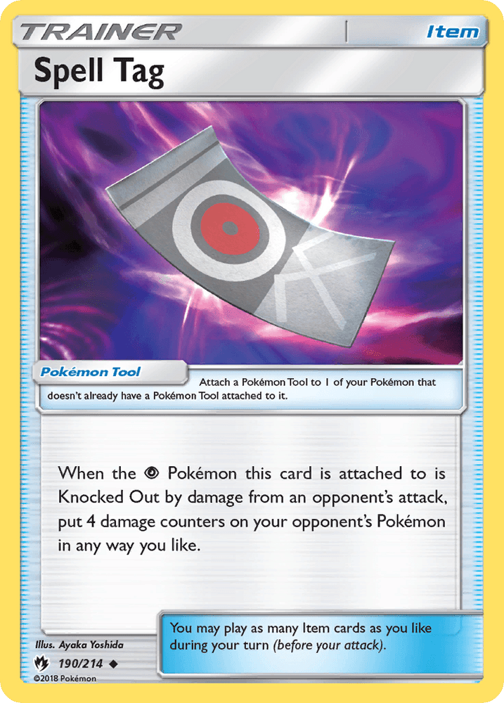 Spell Tag (190/214) [Sun & Moon: Lost Thunder] (Online Only)