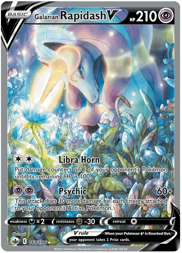 Galarian Rapidash V (168/198) [Sword & Shield: Chilling Reign] (Online Only)