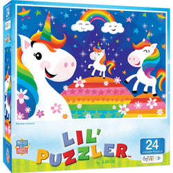 Lil Puzzler - Rainbow Unicorns 24 Piece Jigsaw Puzzle (ONLINE ORDER ONLY)