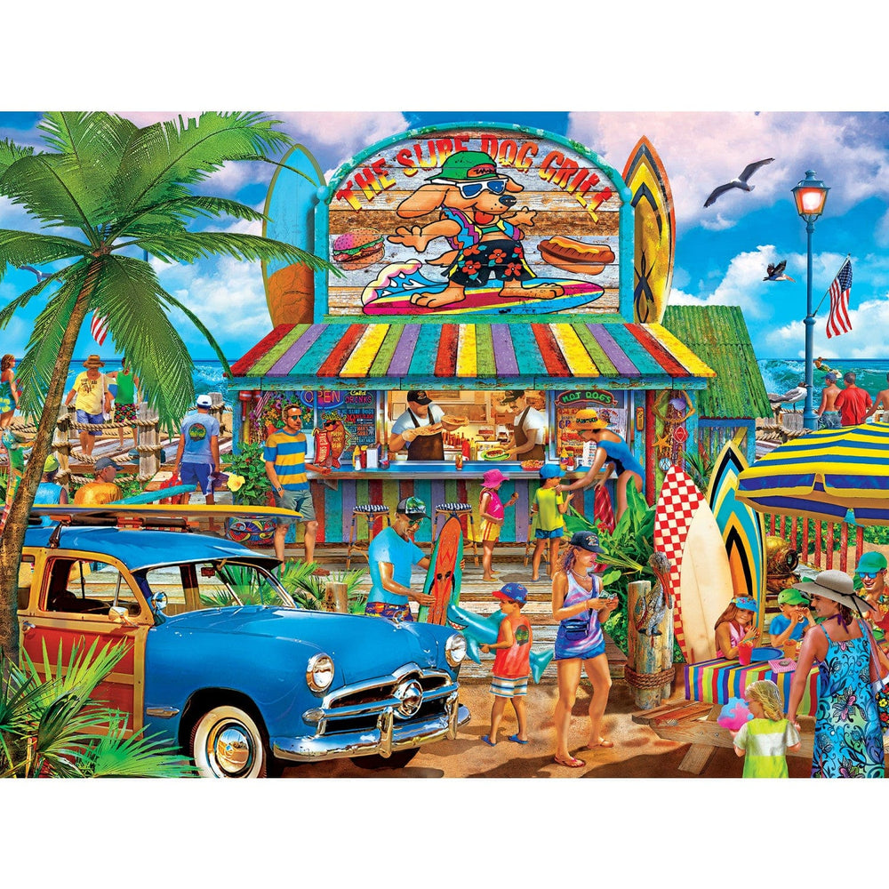 Drive-Ins, Diners & Dives - The Surf Dog Grill 550 Piece Jigsaw Puzzle (ONLINE ORDER ONLY)