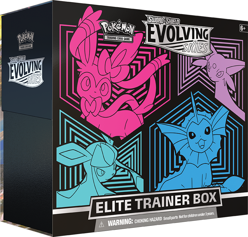 Sword & Shield: Evolving Skies - Elite Trainer Box (Glaceon/Vaporeon/Sylveon/Espeon) (ONLINE ORDER ONLY)