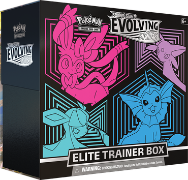 Sword & Shield: Evolving Skies - Elite Trainer Box (Glaceon/Vaporeon/Sylveon/Espeon) (ONLINE ORDER ONLY)