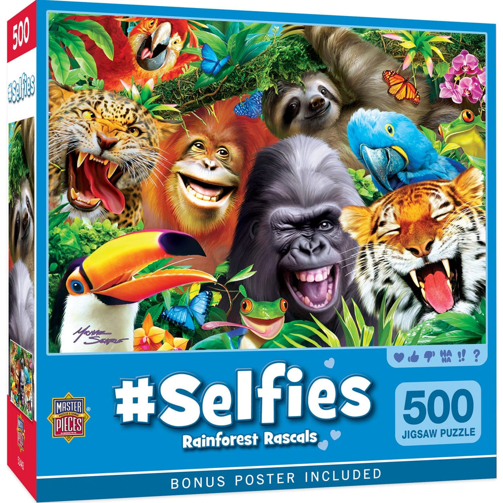 Selfies - Rainforest Rascals 500 Piece Jigsaw Puzzle (ONLINE ORDER ONLY)
