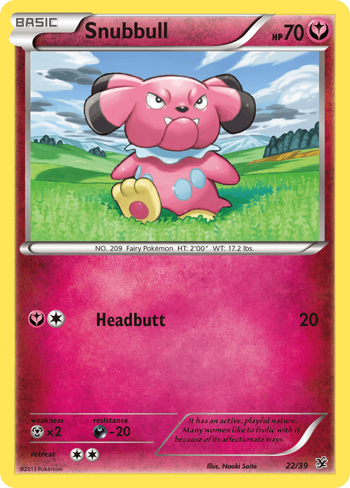 Snubbull (22/39) [XY: Kalos Starter Set] (Online Only)