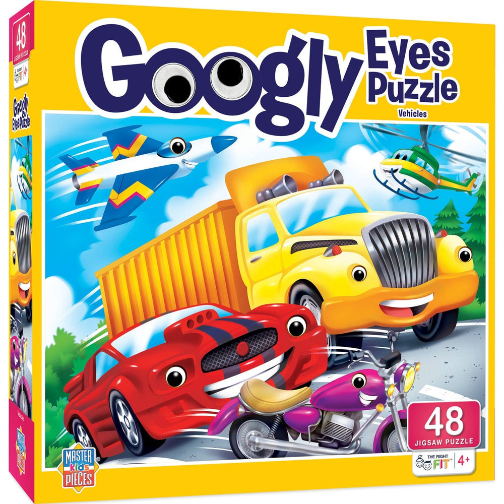 Googly Eyes - Vehicles 48 Piece Jigsaw Puzzle (ONLINE ORDER ONLY)