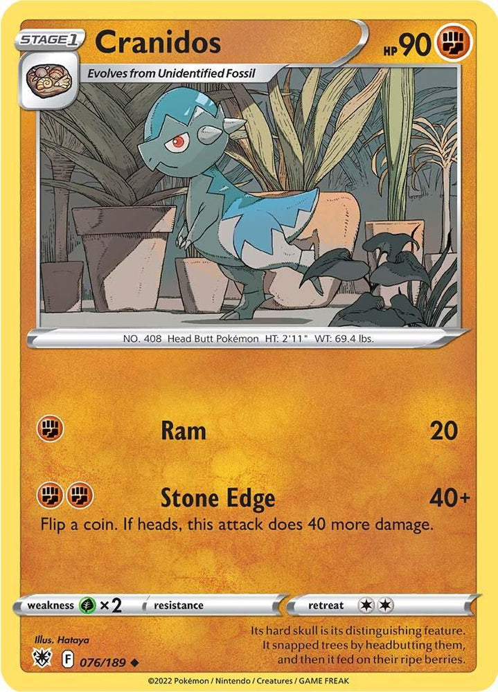 Cranidos (076/189) [Sword & Shield: Astral Radiance] (Online Only)