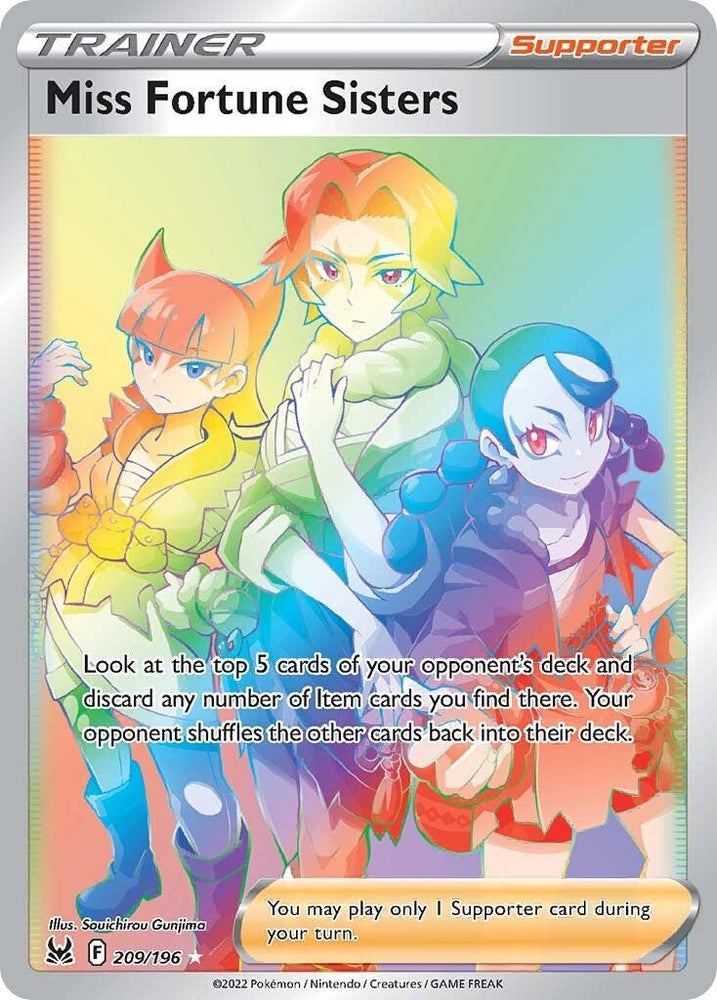 Miss Fortune Sisters (209/196) [Sword & Shield: Lost Origin] (Online Only)