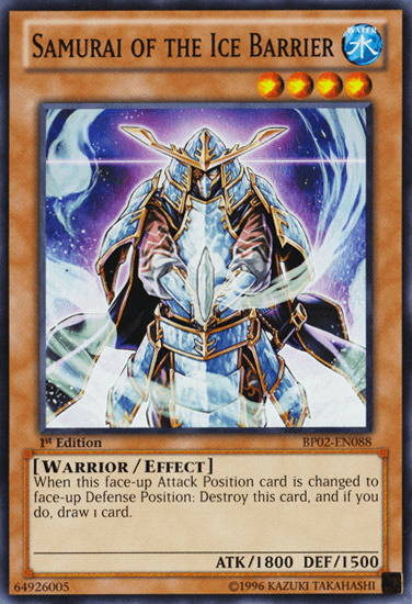 Samurai of the Ice Barrier [BP02-EN088] Mosaic Rare (ONLINE ORDER ONLY)