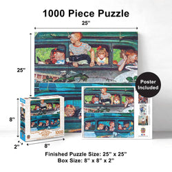 Saturday Evening Post - Coming and Going 1000 Piece Jigsaw Puzzle