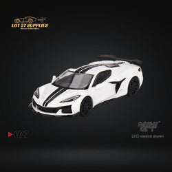 Mini-GT Chevrolet Corvette Z06 2023 Arctic White #677 1:64 MGT00677 (ONLINE ORDER ONLY)